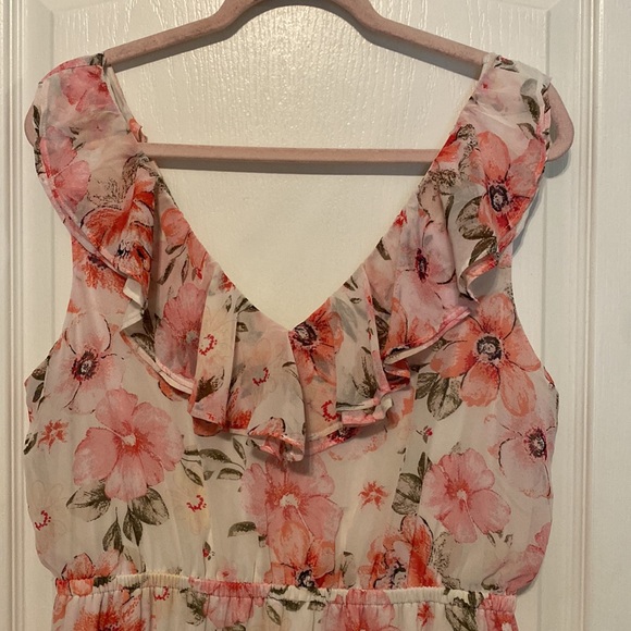 FLORAL MAXI DRESS - Picture 5 of 11